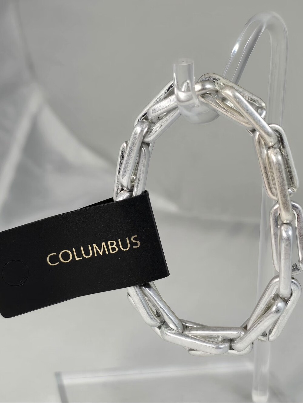 Columbus Silver Link Bracelet